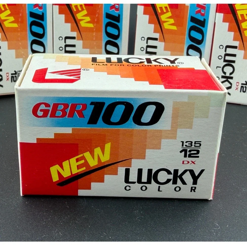 Lucky Color GBR 100: 35mm Film, DX 135-12, ISO 100, C-41 Process, Lot of 7, NEW
